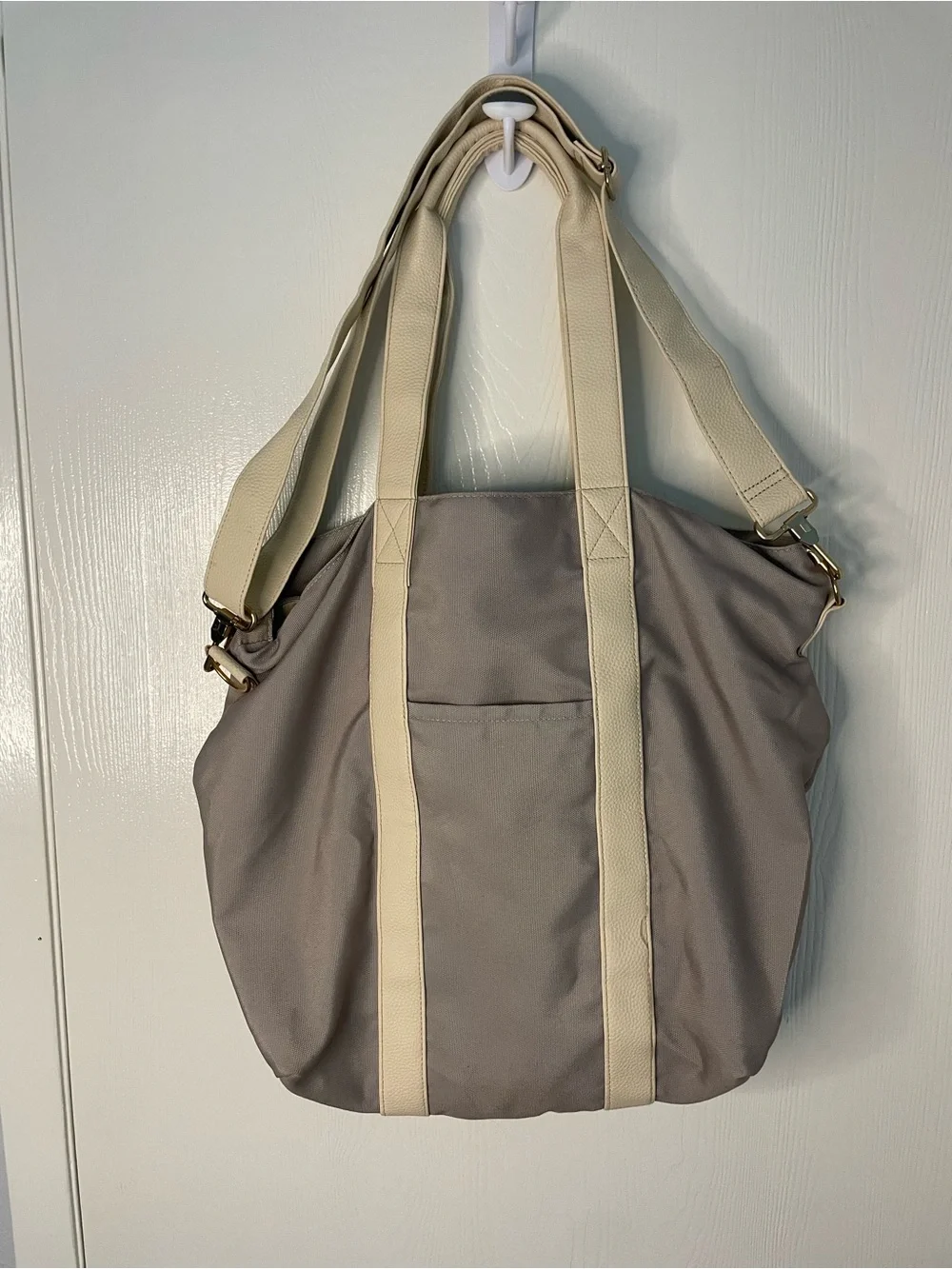 Kindred Bravely Gray Hospital & Diaper Tote Bag